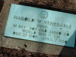 Harold W Venerable Harold W Venerable