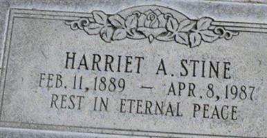 Harriet A Stine
