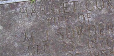 Harriet Cox Sowder Harriet Cox Sowder