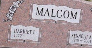 Harriet E Malcom Harriet E Malcom