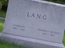 Harriet Kendig Lang Harriet Kendig Lang
