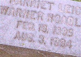 Harriet Leigh Warner Hoadley