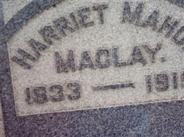 Harriet Mahon Maclay Harriet Mahon Maclay