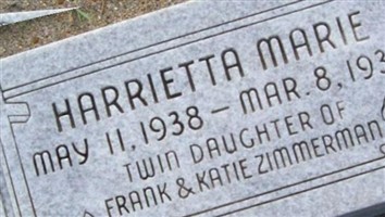Harrietta Marie Zimmerman