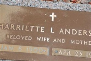 Harriette L. Anderson Harriette L. Anderson