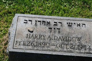 Harry A Davidow Harry A Davidow