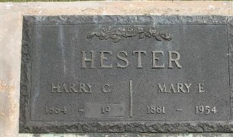 Harry C Hester Harry C Hester