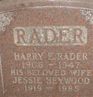 Harry E Rader Harry E Rader