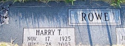 Harry T Rowe Harry T Rowe