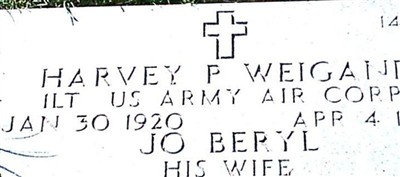 Harvey P Weigand Harvey P Weigand