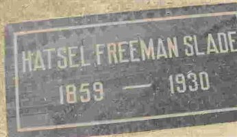 Hatsel Freeman Slade