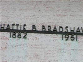 Hattie B. Bradshaw Hattie B. Bradshaw