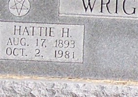 Hattie H Wright