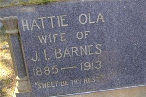 Hattie Ola Wall Barnes
