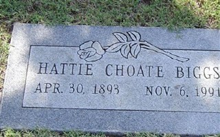Hattie Ora Choate Biggs