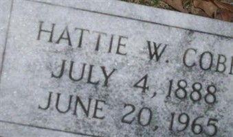 Hattie W Cobb