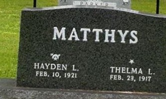 Hayden L. Matthys Hayden L. Matthys