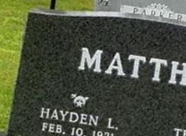 Hayden L. Matthys Hayden L. Matthys