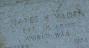 Hayes H Vaden