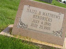 Hazel B. Matthews Hendricks Hazel B. Matthews Hendricks