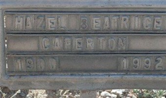 Hazel Beatrice Cosper Caperton Hazel Beatrice Cosper Caperton