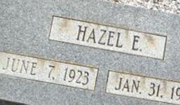 Hazel E Camp