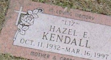 Hazel E. "Liz" Kendall Hazel E. "Liz" Kendall