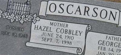 Hazel Elizabeth Cobbley Oscarson