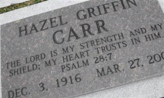 Hazel Griffin Carr Hazel Griffin Carr