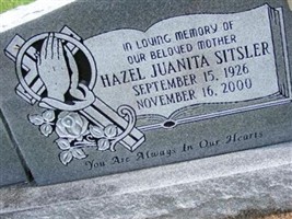Hazel Juanita Sitsler Hazel Juanita Sitsler