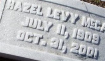 Hazel Levy McCain Hazel Levy McCain