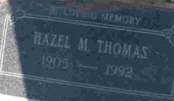 Hazel M Thomas
