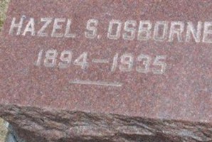 Hazel S Osborne Hazel S Osborne