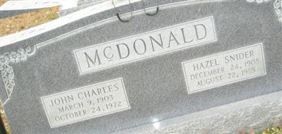 Hazel Snider McDonald Hazel Snider McDonald