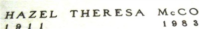 Hazel Theresa McCollum