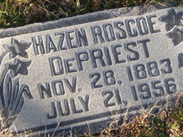 Hazen Roscoe DePriest Hazen Roscoe DePriest