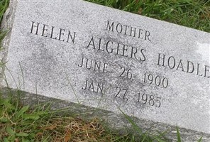 Helen Algiers Hoadley Helen Algiers Hoadley