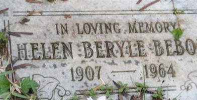 Helen Beryle Bebout Helen Beryle Bebout