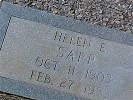 Helen Elizabeth "Lizzy" Helms Sapp Helen Elizabeth "Lizzy" Helms Sapp