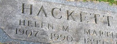 Helen M. Lions Hackett Helen M. Lions Hackett