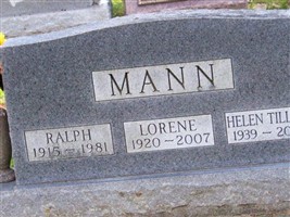 Helen Mann Tillery Helen Mann Tillery