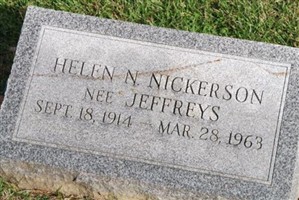 Helen N Jeffreys Nickerson