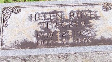 Helen Ruth Thacker Helen Ruth Thacker