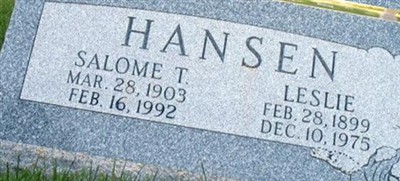 Helen Salome Toolson Hansen