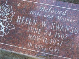Helen Winifred Swanson