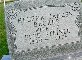 Helena Janzen Becker Steinle Helena Janzen Becker Steinle