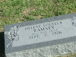 Helene Louella Van Huss Ramsey Helene Louella Van Huss Ramsey