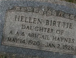 Hellen Birttie Haynes Hellen Birttie Haynes
