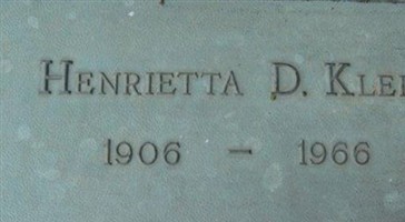 Henrietta Klein Henrietta Klein