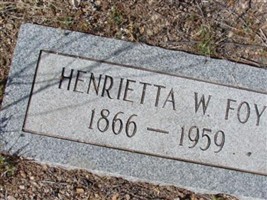 Henrietta W Foy